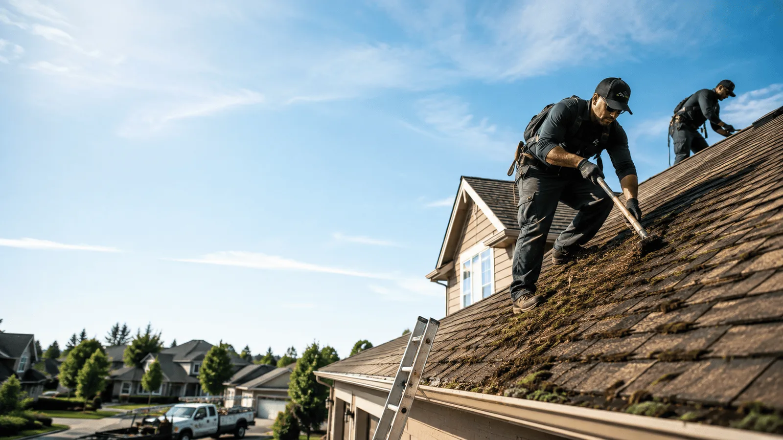 Roof Moss Removal in Mead, WA near me